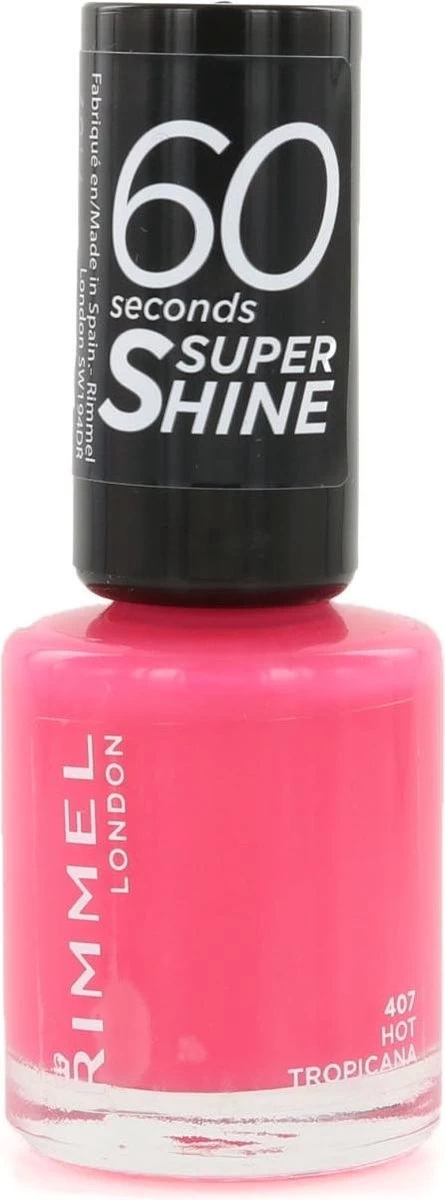 Rimmel London 60 Seconds Supershine Nagellak - 407 Hot Tropicana 3 Rimmel London 60 Seconds Supershine Nagellak - 407 Hot Tropicana