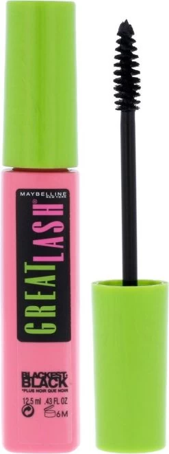 Maybelline New York - Great Lash - 01 Blackest Black - Zwart - Volume Mascara - 12,5 Ml -Cosmeticawinkel 449x1200 8