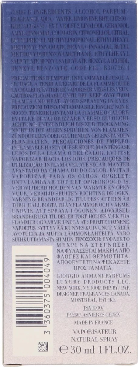 Giorgio Armani Code 30 Ml - Eau De Parfum - Damesparfum 9 Giorgio Armani Code 30 Ml - Eau De Parfum - Damesparfum - Afbeelding 7