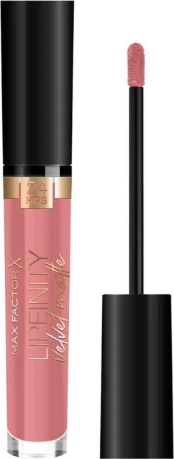 Max Factor Lipfinity Velvet Matte Lippenstift - 045 Posh Pink Nude -Cosmeticawinkel 456x1200 5