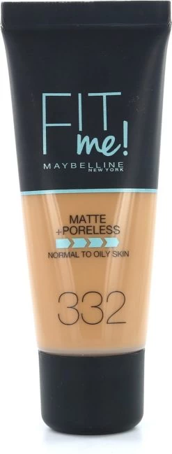 Maybelline Fit Me Matte & Poreless Foundation - 332 Golden Caramel -Cosmeticawinkel 457x1200 3
