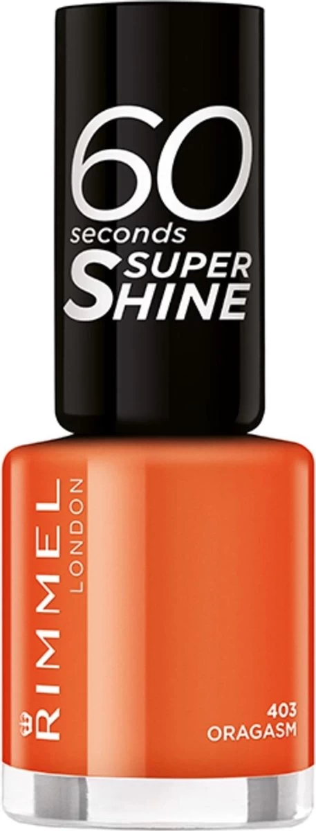 Rimmel London 60 Seconds Supershine Nagellak - 323 Oragasm 3 Rimmel London 60 Seconds Supershine Nagellak - 323 Oragasm