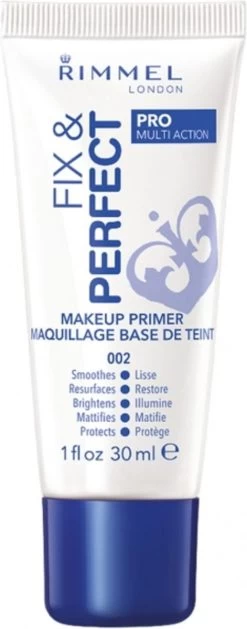 Rimmel London Fix & Perfect Make-Up Primer - 002 Transparent - 30 Ml -Cosmeticawinkel 471x1200 3