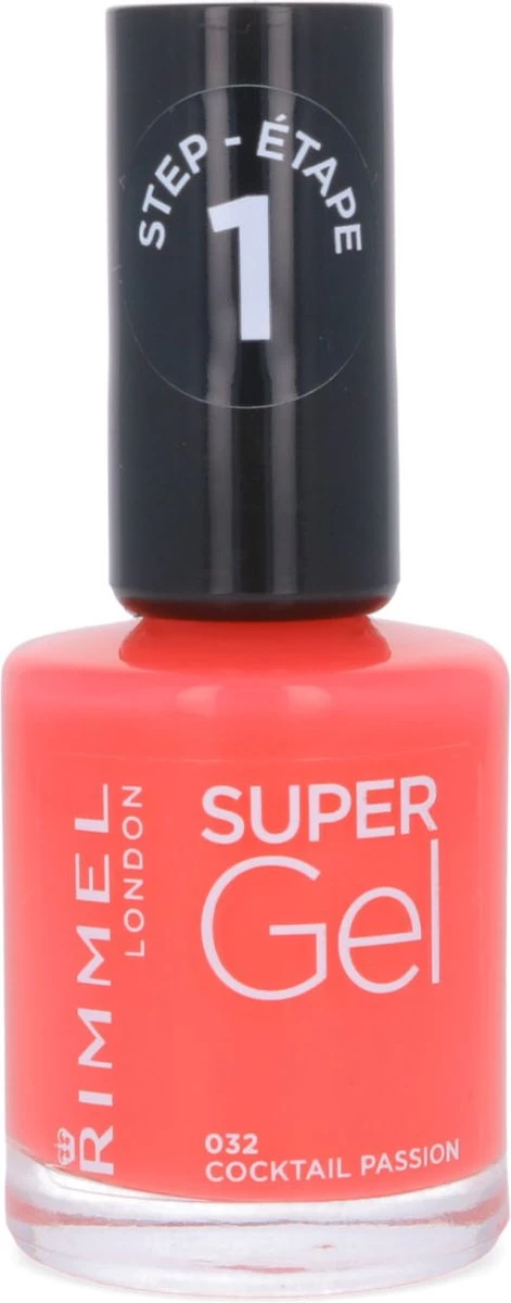Rimmel London Super Gel Nagellak - 032 Cocktail Passion 3 Rimmel London Super Gel Nagellak - 032 Cocktail Passion
