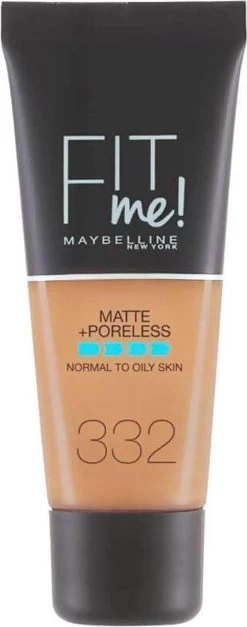 Maybelline Fit Me Matte & Poreless Foundation - 332 Golden Caramel -Cosmeticawinkel 473x1200 4