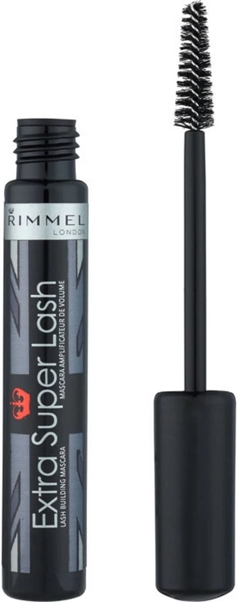 Rimmel London Extra Super Lash Mascara - 001 Black 4 Rimmel London Extra Super Lash Mascara - 001 Black - Afbeelding 2