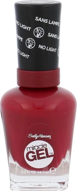 Sally Hansen Miracle Gel Nagellak - 440 Dig Fig - Rood -Cosmeticawinkel 487x1200