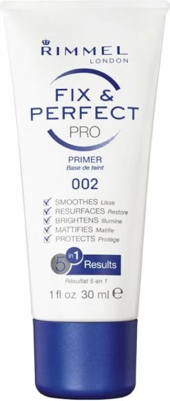 Rimmel London Fix & Perfect Make-Up Primer - 002 Transparent - 30 Ml -Cosmeticawinkel 509x1200 5