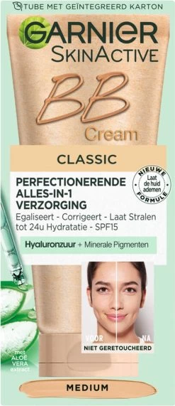 Garnier SkinActive BB Cream Classic Medium 5-in-1 Verzorging - 50 Ml -Cosmeticawinkel 519x1200 3
