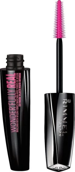 Rimmel London Wonder'fully Real Mascara - Volume - Extreme Black -Cosmeticawinkel 523x1200 3
