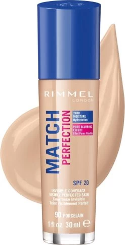 Rimmel London Match Perfection Foundation 090 Porcelain -Cosmeticawinkel 614x1200 2