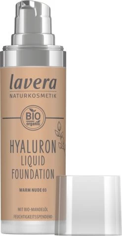 Lavera Make-up Hyaluron Liquid Foundation -Warm Nude 03-, 30 Ml -Cosmeticawinkel 622x1200 6