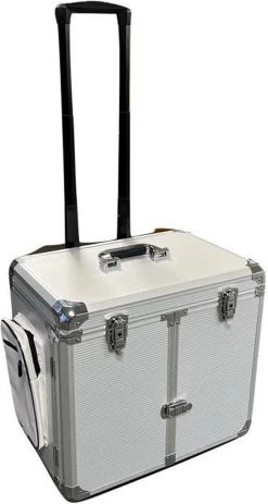 Pedicure Koffer / Trolley - Professional Pedicure Cas- Zilver Streepmotief 11 Pedicure Koffer / Trolley - Professional Pedicure Cas- Zilver Streepmotief -Cosmeticawinkel 640x1200 4
