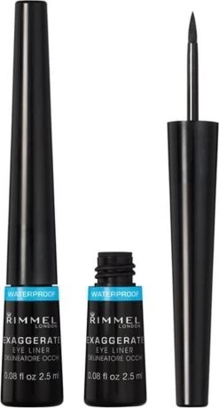 Rimmel London Rimmel Exaggerate Waterproof - Zwart - Eyeliner -Cosmeticawinkel 646x1200 4