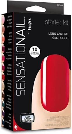 Sensationail Starter Kit - Scarlet Red - Gel Nagellak -Cosmeticawinkel 650x1200