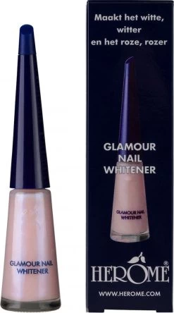 Herome Glamour Nail Whitener - Natural Nail Whitener Met Een Romige Parelmoerglans - Camoufleert Doffe Of Verkleurde Nagels - 10ml. 20 Herome Glamour Nail Whitener - Natural Nail Whitener Met Een Romige Parelmoerglans - Camoufleert Doffe Of Verkleurde Nagels - 10ml. -Cosmeticawinkel 667x1200