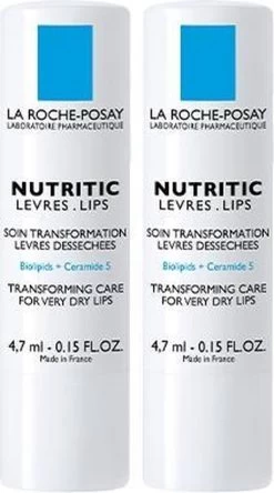 La Roche-Posay Nutritic Lippenstick - 2x4,7ml - (zeer) Droge Lippen