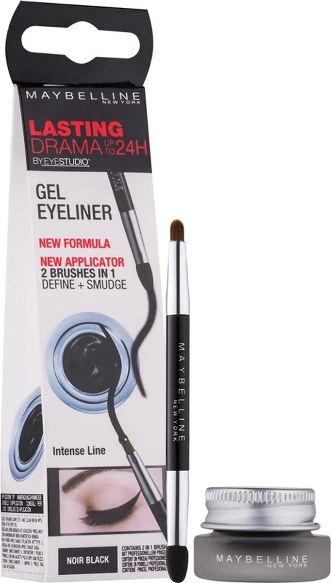 Maybelline Lasting Drama Gel Liner - Zwart - Eyeliner 14 Maybelline Lasting Drama Gel Liner - Zwart - Eyeliner - Afbeelding 12