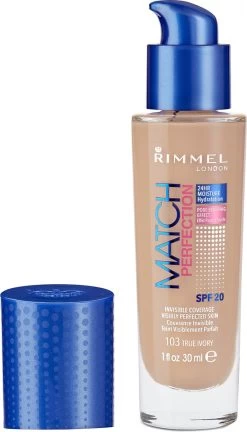 Rimmel London Match Perfection Foundation 103 True Ivory -Cosmeticawinkel 686x1200 1