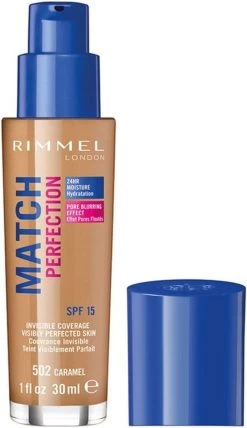 Rimmel London Match Perfection Foundation 502 Caramel -Cosmeticawinkel 692x1200 3