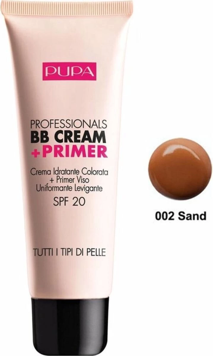 Pupa Milano Professionals BB Cream + Primer - 002 Sand 3 Pupa Milano Professionals BB Cream + Primer - 002 Sand