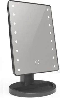 Make-Up Spiegel - LED Verlichting - Zwart - Cosmetica Spiegel - Scheerspiegel -Cosmeticawinkel 741x1200 4