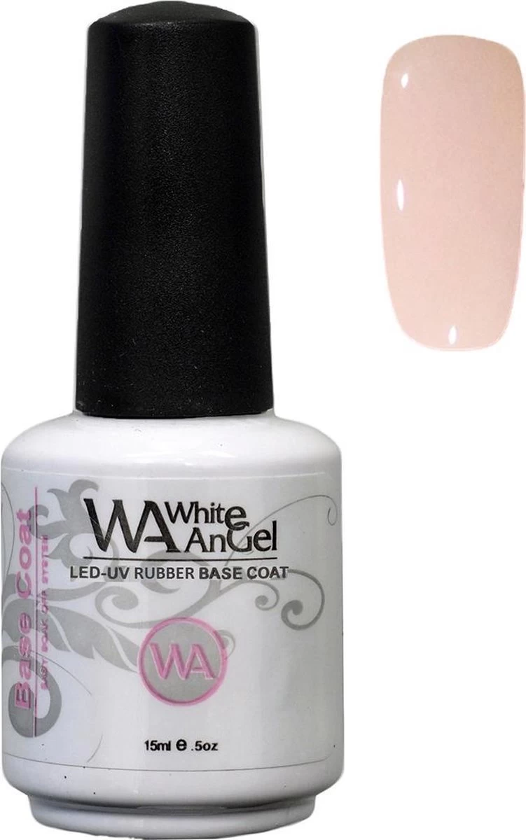 Gellex White Angel Rubber Base Coat Soft Pink #18 - 15ml - Gel In Bottle- Gel Nagellak 3 Gellex White Angel Rubber Base Coat Soft Pink #18 - 15ml - Gel In Bottle- Gel Nagellak