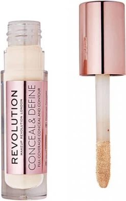 Makeup Revolution - Conceal & Define Concealer C1 -Cosmeticawinkel 755x1200 4