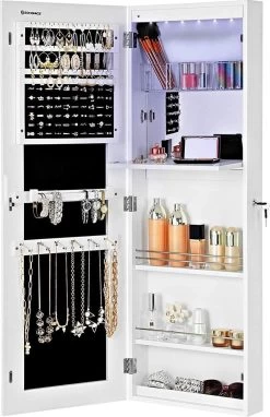 Nancy's Make-up Organizer – Sieraden & Spiegelkast – Spiegelkast, Deur & Wandhouder Met Binnenspiegel – Make-up Opbergen -Cosmeticawinkel 775x1200 3