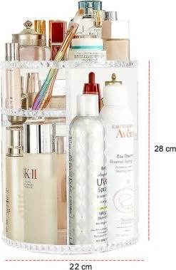 Merkloos Decopatent® Make Up Organizer - 360 Graden Draaibaar - Staande Makeup Organizer Transparant - Cosmetica - Lippenstift - Nagellak - Brushes - Kwasten - Oorbellen Etc 16 Merkloos Decopatent® Make Up Organizer - 360 Graden Draaibaar - Staande Makeup Organizer Transparant - Cosmetica - Lippenstift - Nagellak - Brushes - Kwasten - Oorbellen Etc -Cosmeticawinkel 783x1200 5