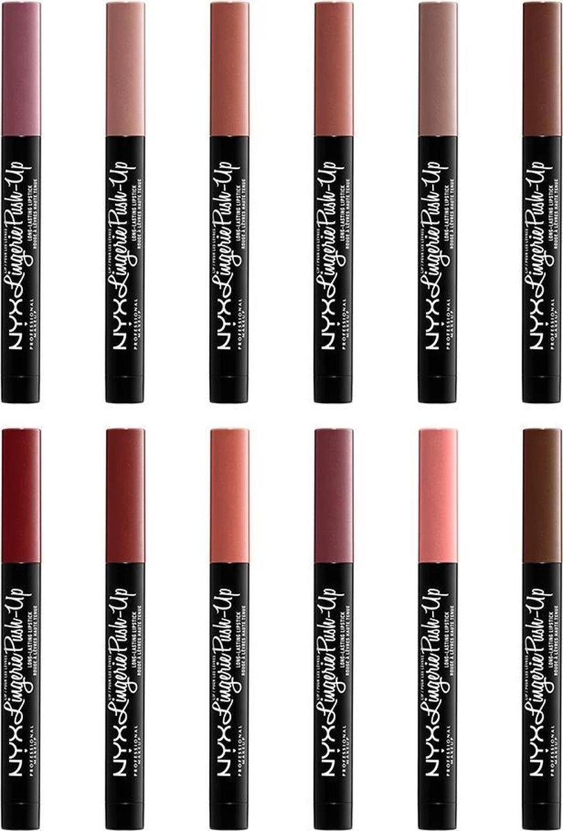 NYX Professional Makeup Lip Lingerie Push Up Long Lasting Lippenpotlood - LIPLIPLS017 Seduction - 16 Gr 8 NYX Professional Makeup Lip Lingerie Push Up Long Lasting Lippenpotlood - LIPLIPLS017 Seduction - 16 Gr - Afbeelding 6
