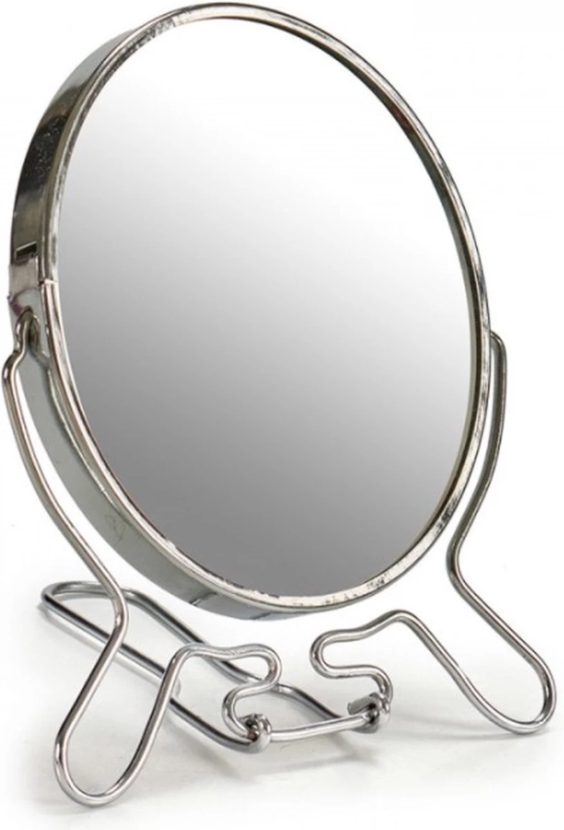 Merkloos Scheerspiegel 12cm 2-zijdig (één Zijde 2x Vergrotend) - Aluminium 3 Merkloos Scheerspiegel 12cm 2-zijdig (één Zijde 2x Vergrotend) - Aluminium