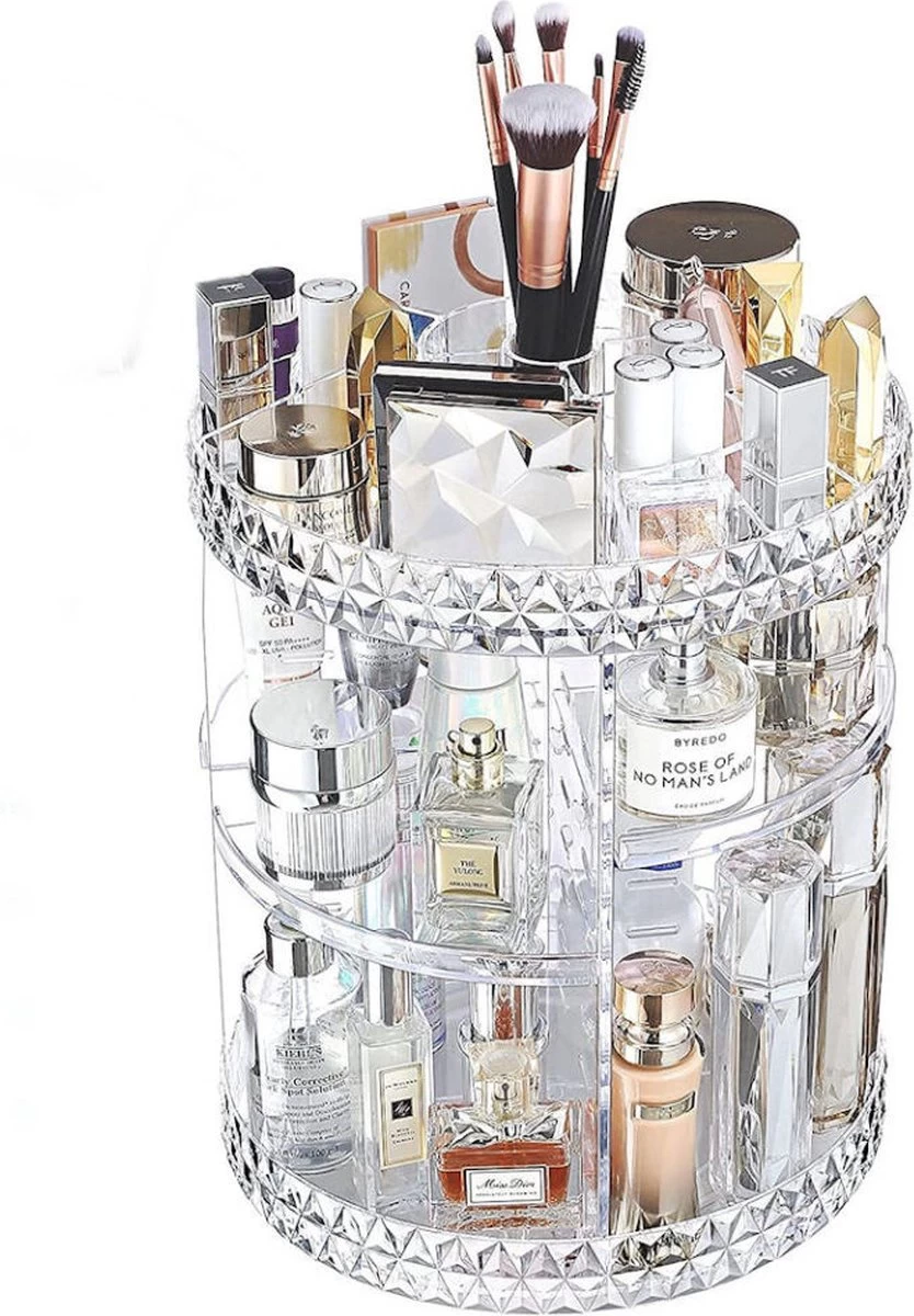Merkloos Decopatent® Make Up Organizer - 360 Graden Draaibaar - Staande Makeup Organizer Transparant - Cosmetica - Lippenstift - Nagellak - Brushes - Kwasten - Oorbellen Etc 9 Merkloos Decopatent® Make Up Organizer - 360 Graden Draaibaar - Staande Makeup Organizer Transparant - Cosmetica - Lippenstift - Nagellak - Brushes - Kwasten - Oorbellen Etc - Afbeelding 7