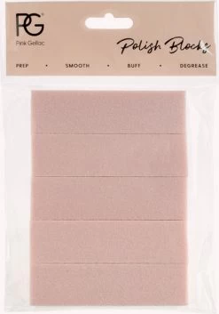Merkloos Pink Gellac - Polijstblok - Nagel Buffer - 5 Stuks - Voor Optimale Hechting Van Gellak