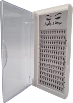 Lashes & More - Nepwimpers - 10D 13mm 0.05 D Krul - Pre-Made Volume Fans – Russian Volume – Pre-Made Fans- Wimperextensions – Wimper Extensions - Verkrijgbaar In Lengte 9mm Tot 15mm