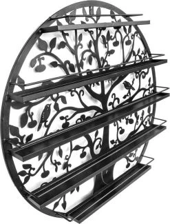 Confibel Nagellak Houder - Nagellak Flesjes Organizer - Essentiële Oliën Organizer - Rek Voor Flesjes - Wanddecoratie - Zwart -Cosmeticawinkel 913x1200 1