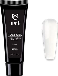 Elvi Polygel Starterskit -Complete Set Inc. USB UV/Led Mini Lamp-6x15g Polygel Kleuren Blauw - Nagelverlenging Polyacryl UV Nagellak-Quick Extension Temperature Color Changing Gel Blue Green -Cosmeticawinkel 918x1200