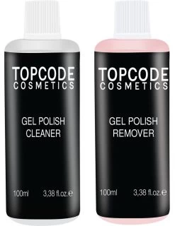 TOPCODE Cosmetics Gellak Remover & Cleaner- 100ml - #MCRM03- Roze Voor Het Veilig Verwijderen Van Gellak