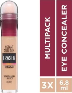 Maybelline Eraser Eye Concealer - Nude - 3 Stuks Voordeelverpakking -Cosmeticawinkel 930x1200 2