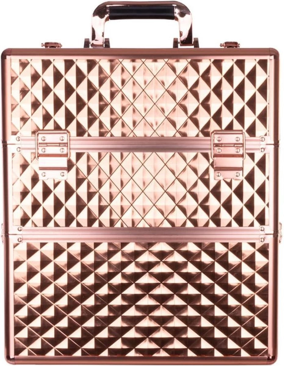 Koffer Groot 3D Gold Met Opbergvakken 6 Koffer Groot 3D Gold Met Opbergvakken - Afbeelding 4