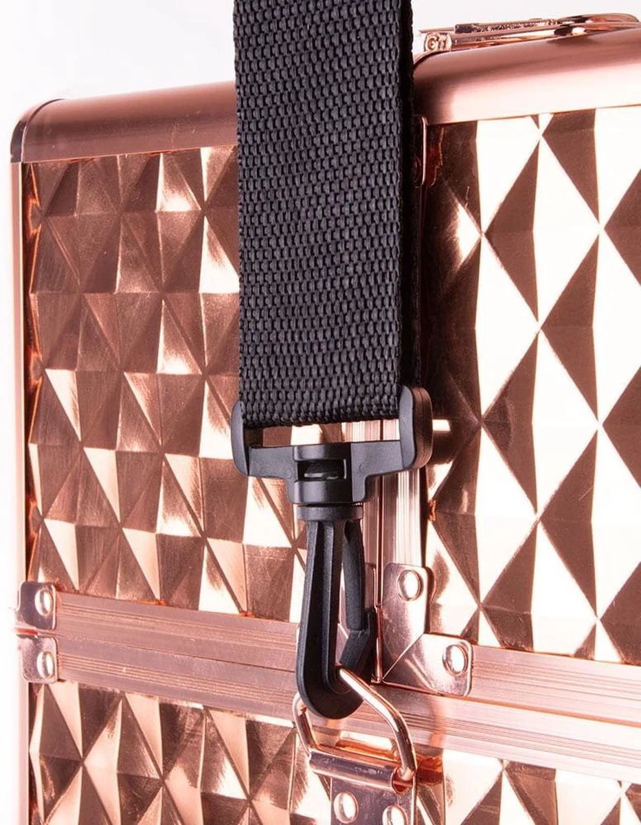 Koffer Groot 3D Gold Met Opbergvakken 7 Koffer Groot 3D Gold Met Opbergvakken - Afbeelding 5