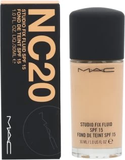 MAC Cosmetics Studio Fix Fluid Foundation - NC20 34 MAC Cosmetics Studio Fix Fluid Foundation - NC20 -Cosmeticawinkel 937x1200 1
