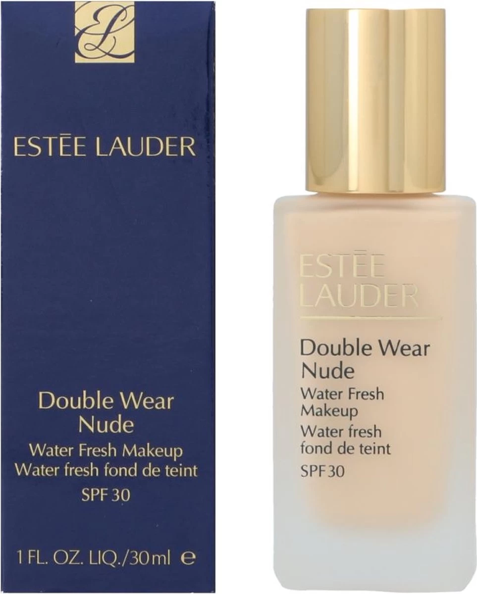 Estee Lauder - Double Wear Nude Water Fresh Makeup Spf30 Lightweight Foundation 1W1 Bone 30Ml 12 Estee Lauder - Double Wear Nude Water Fresh Makeup Spf30 Lightweight Foundation 1W1 Bone 30Ml - Afbeelding 10