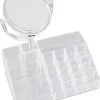 Oxid7® Organizer Voor Cosmetica Acryl - 25,5x22,5x15 Cm - 16 Vakken En Spiegel Met 3x Vergroting -Cosmeticawinkel 976x1200 6