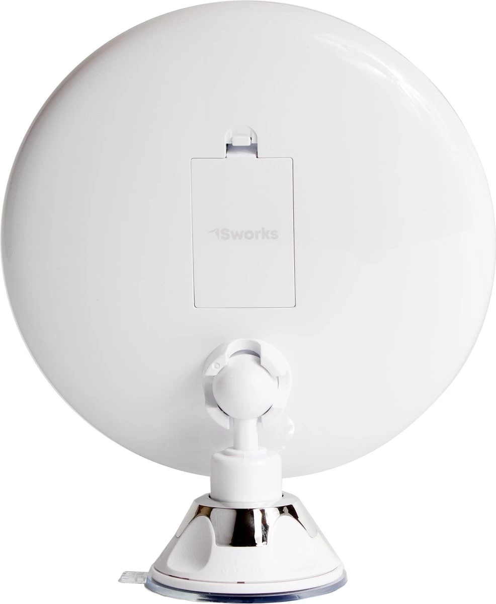 Vergroot Make Up En Scheer Spiegel Met LED Verlichting - 10x Vegroting En Natuurlijk Licht Voor Cosmetica/Scheren/Epileren - 360° Graden Verstelbare Zuignap En Wandbevestiging - Badkamer/Douche/Slaapkamer - Rond – Wit 9 Vergroot Make Up En Scheer Spiegel Met LED Verlichting - 10x Vegroting En Natuurlijk Licht Voor Cosmetica/Scheren/Epileren - 360° Graden Verstelbare Zuignap En Wandbevestiging - Badkamer/Douche/Slaapkamer - Rond – Wit - Afbeelding 7