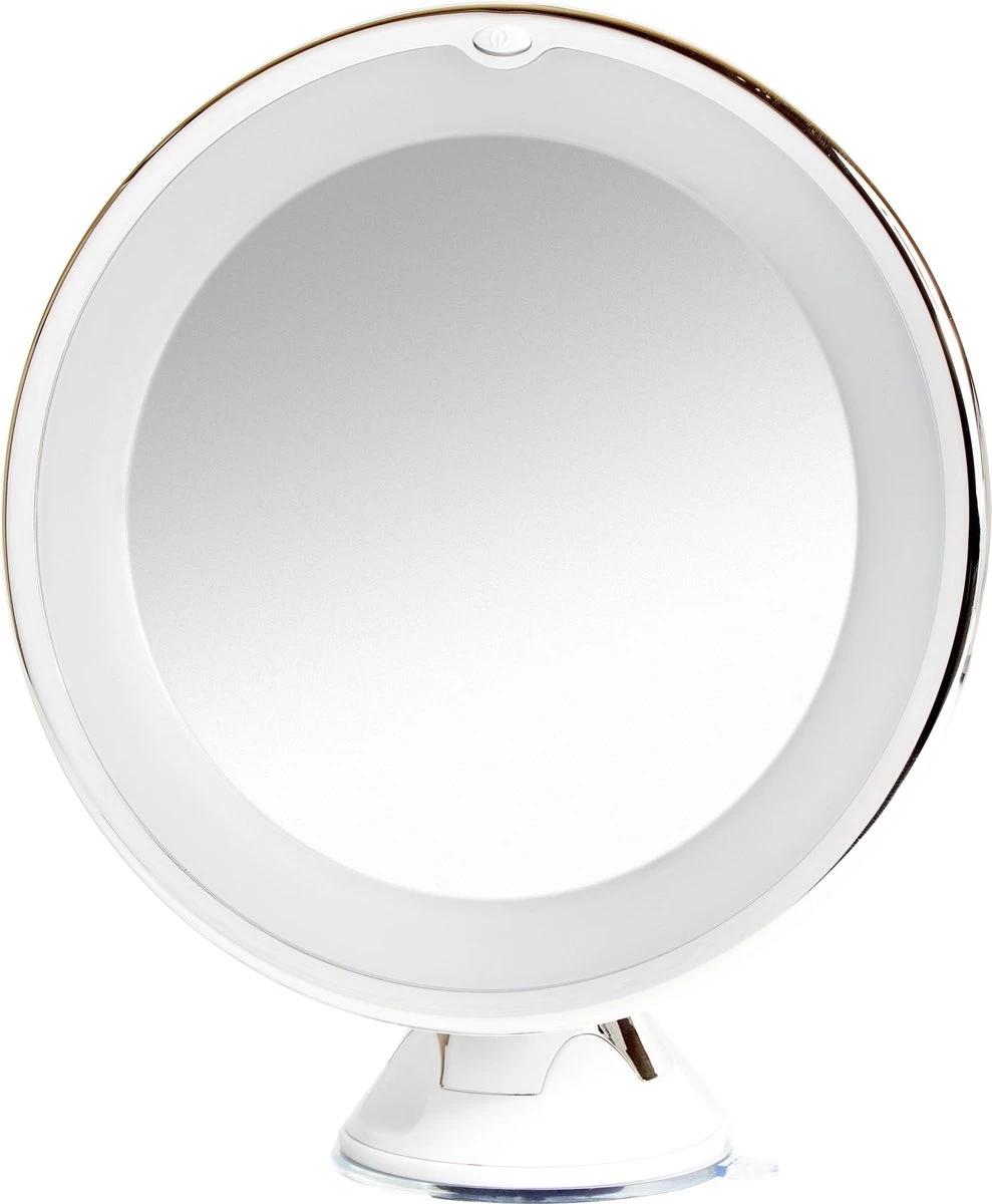 Vergroot Make Up En Scheer Spiegel Met LED Verlichting - 10x Vegroting En Natuurlijk Licht Voor Cosmetica/Scheren/Epileren - 360° Graden Verstelbare Zuignap En Wandbevestiging - Badkamer/Douche/Slaapkamer - Rond – Wit 3 Vergroot Make Up En Scheer Spiegel Met LED Verlichting - 10x Vegroting En Natuurlijk Licht Voor Cosmetica/Scheren/Epileren - 360° Graden Verstelbare Zuignap En Wandbevestiging - Badkamer/Douche/Slaapkamer - Rond – Wit