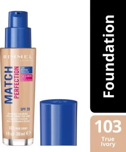Rimmel London Match Perfection Foundation 103 True Ivory -Cosmeticawinkel 997x1200 4